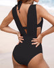 Marcatino™ StylishSwimsuit: Luxe Shaping Badpak Met Diepe V-Hals En Halterband