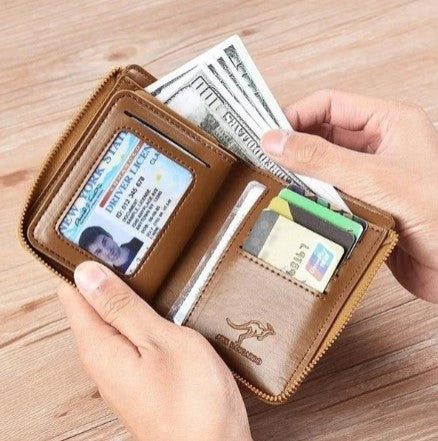 MensWallet 1+1 GRATIS: Heren Portemonnee Met RFID-Bescherming