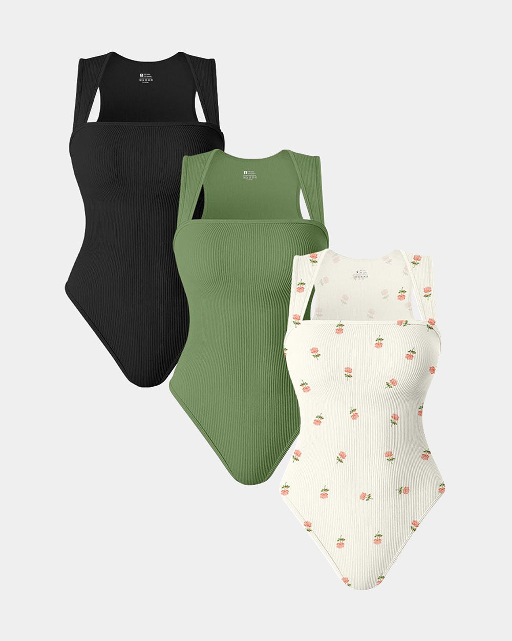 Marcatino™ | Vierkante Hals Mouwloze Bodysuits