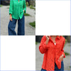 Marcatino™ SpringShirt: Vrouwen Kanten Borduurwerk Blouse Streetwear Overhemd