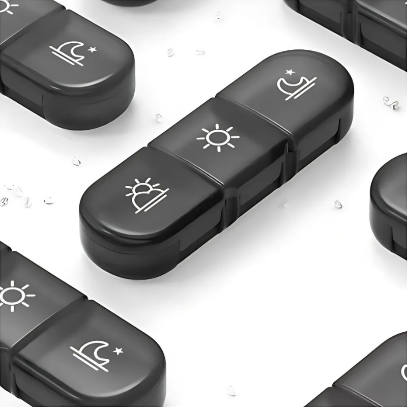 PillOrganizer 1+1 GRATIS: Draagbare Pilorganizer Dagelijkse En Wekelijkse Medicijnopslag