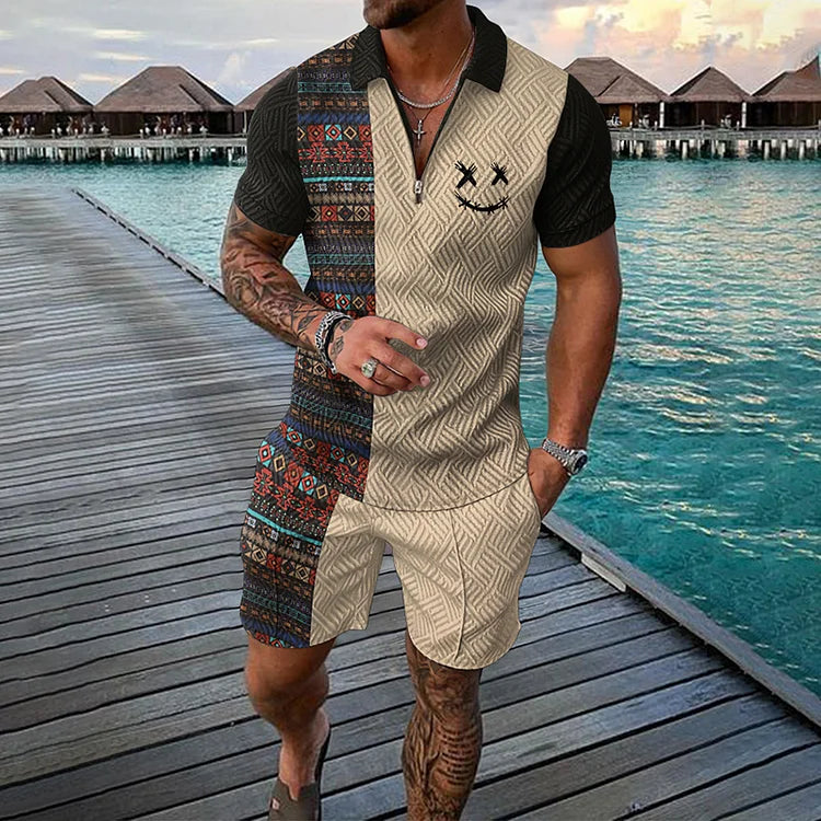 Marcatino™ | 2-Delig Poloshirt En Korte Set