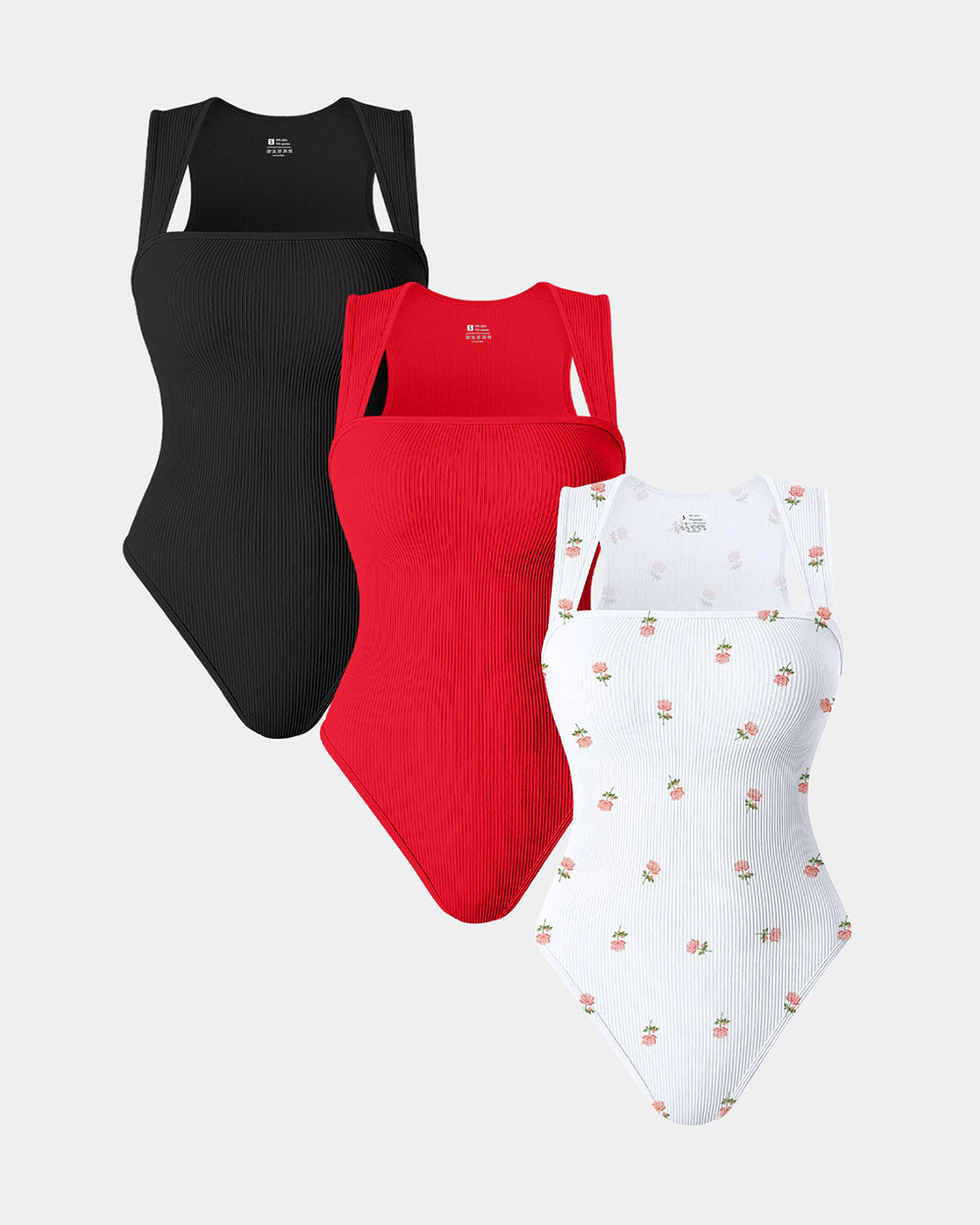 Marcatino™ | Vierkante Hals Mouwloze Bodysuits