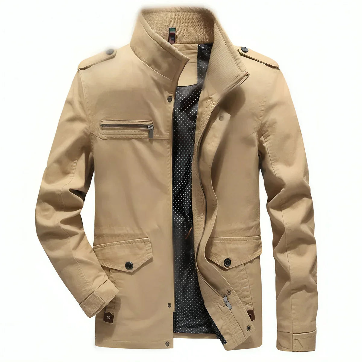 Marcatino™ | Militaire Stijl Staande Kraag Jas
