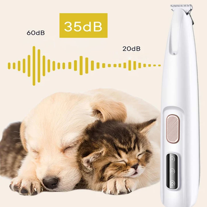 PetGroomer: Huisdier Haar Trimmer Met LED Lampje