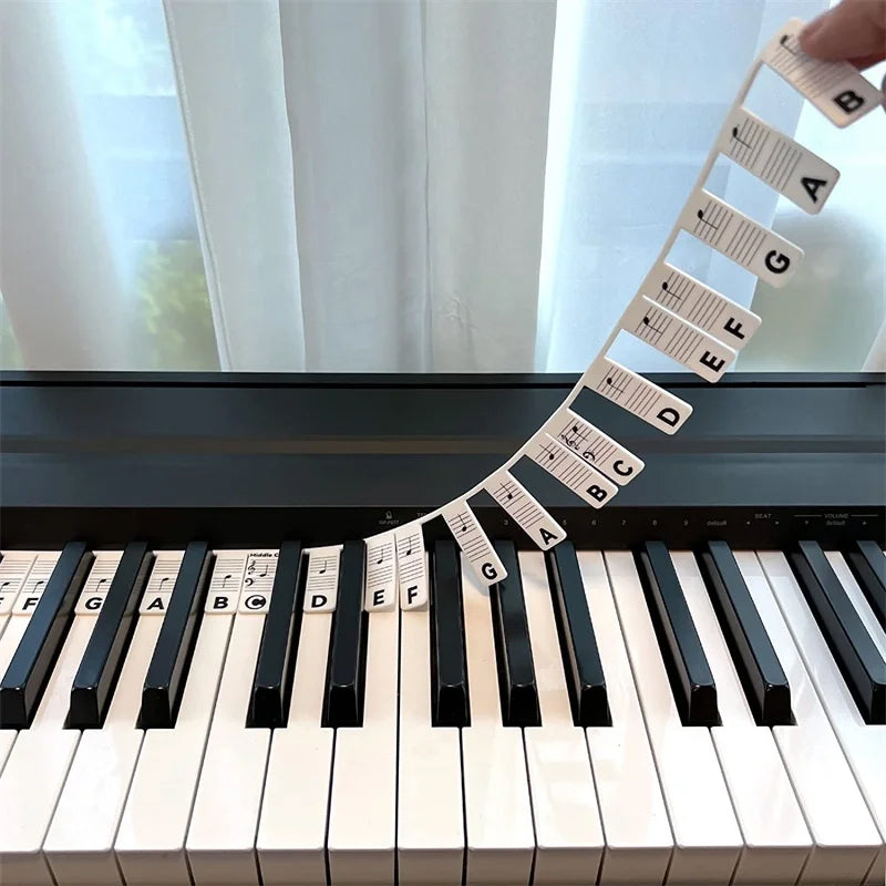 Marcatino™ KeyboardLabel - Verwijderbaar Piano en Toetsenbord Siliconen Etiket