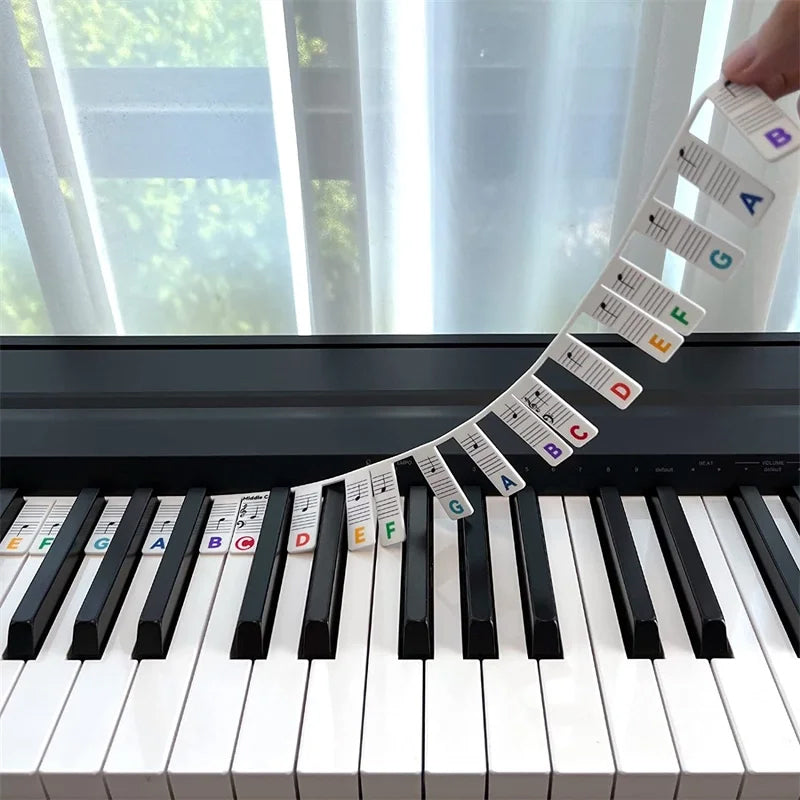 Marcatino™ KeyboardLabel - Verwijderbaar Piano en Toetsenbord Siliconen Etiket