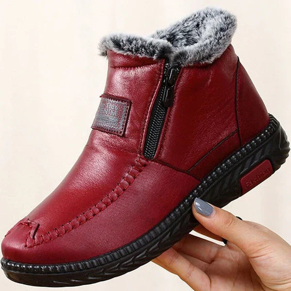 Marcatino™ | Waterdichte Antislip Katoenen Leren Laarzen Voor Dames