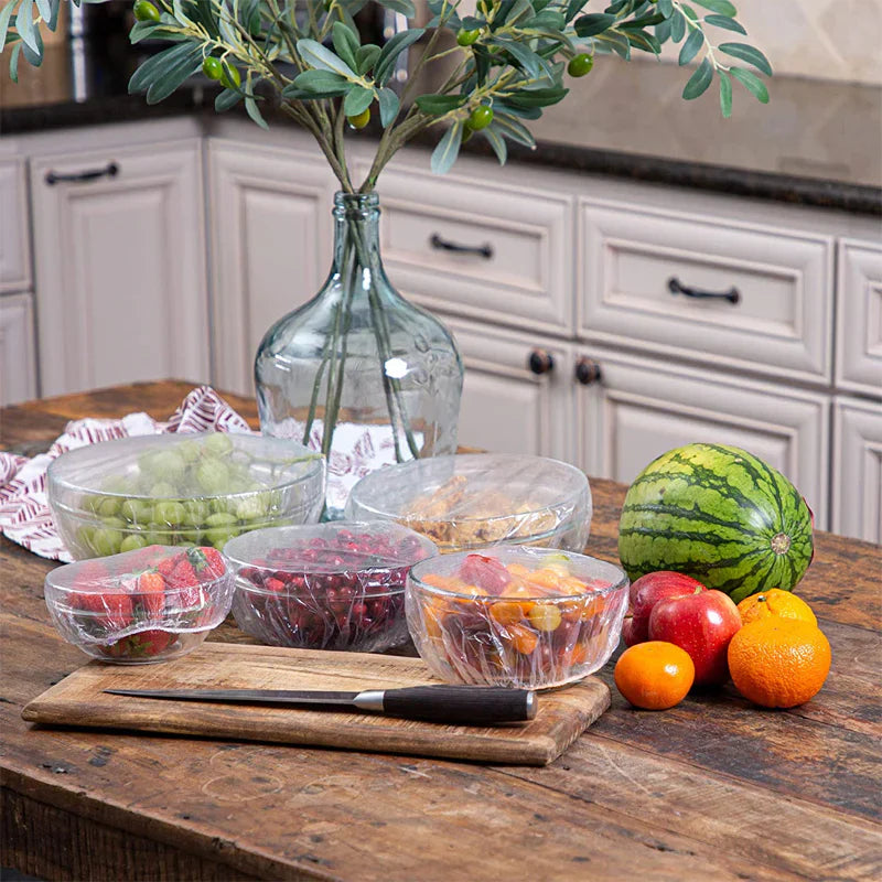FoodCover 1+1 GRATIS: 200 stuks Wegwerp Plastic Voedselhoezen