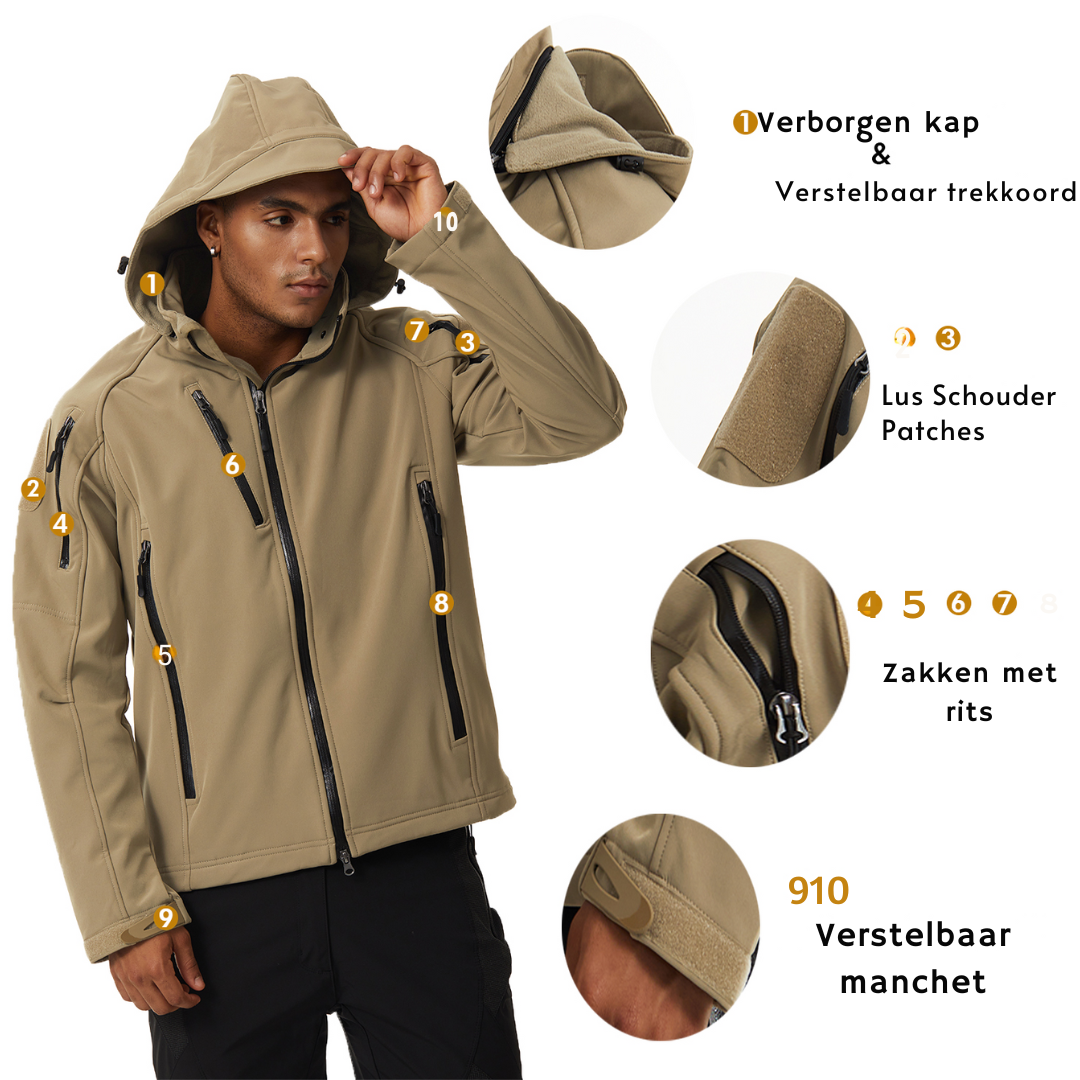 Marcatino™ | Militair Buiten Waterdicht Jasje