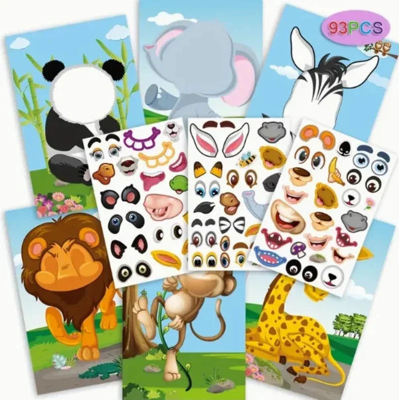 StickersBook 2+1 GRATIS: DIY Stickerboek Knutselen Voor Jongens En Meisjes