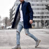 Marcatino™ | Heren Lange Effen Kleur Jas