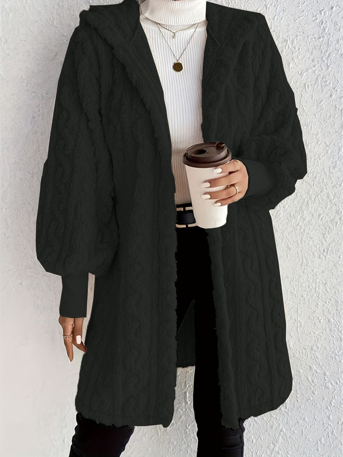 Marcatino™ | Pluche Fleece Zacht Halflang Damesjas