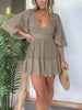 Marcatino™  RomperDress: Elegante V-hals Mini Romper Jurk
