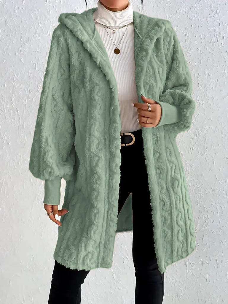 Marcatino™ | Pluche Fleece Zacht Halflang Damesjas