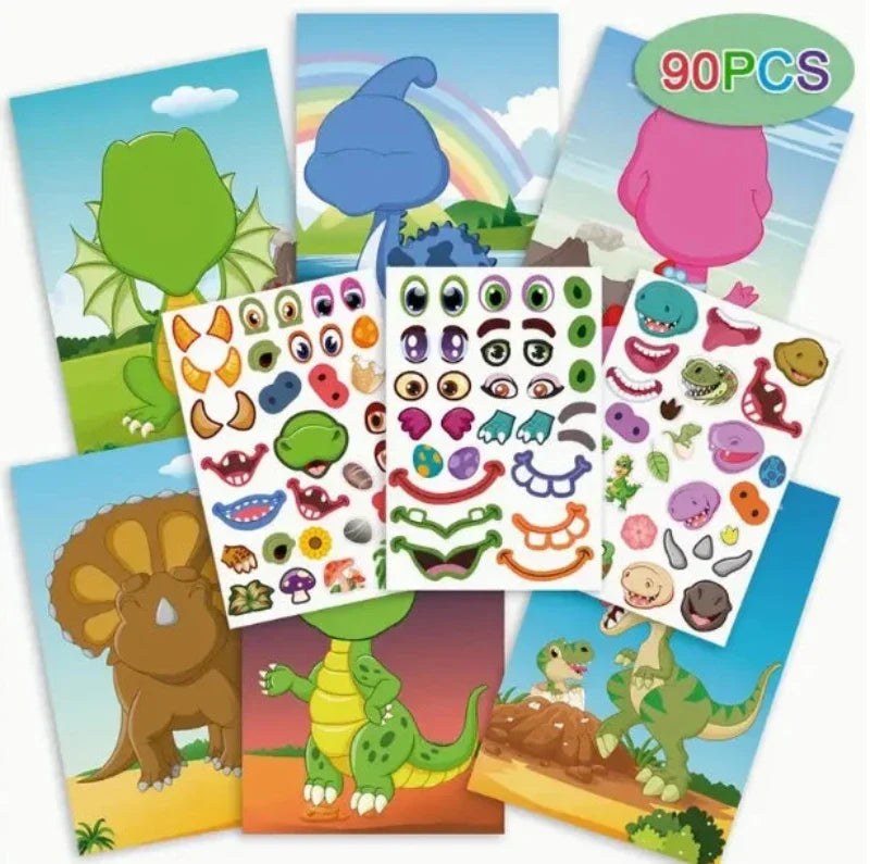 StickersBook 2+1 GRATIS: DIY Stickerboek Knutselen Voor Jongens En Meisjes