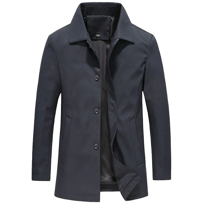 Marcatino™ | Winddichte Fleece Heren Lange Jas