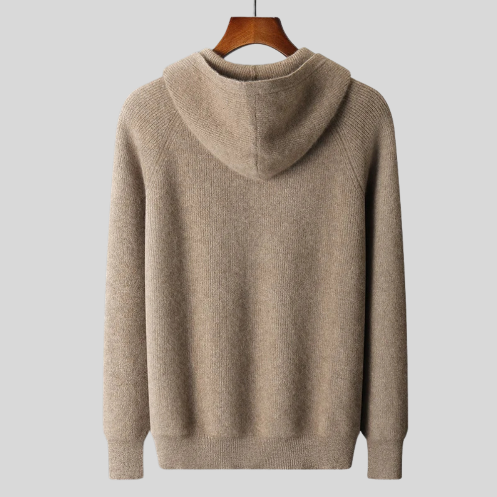 Marcatino™ | Herfst en Winter Verdikt Gebreid Herenvest met Capuchon