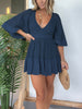 Marcatino™  RomperDress: Elegante V-hals Mini Romper Jurk
