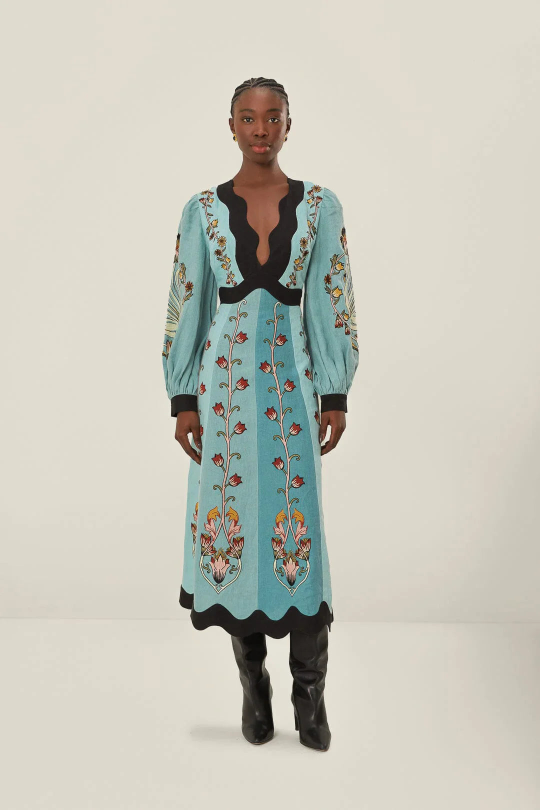 Marcatino™ | Vloeiende Midi Dress Blauw