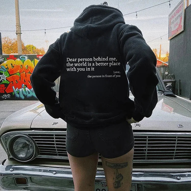 Marcatino | Dear Person Behind Me Hoodie