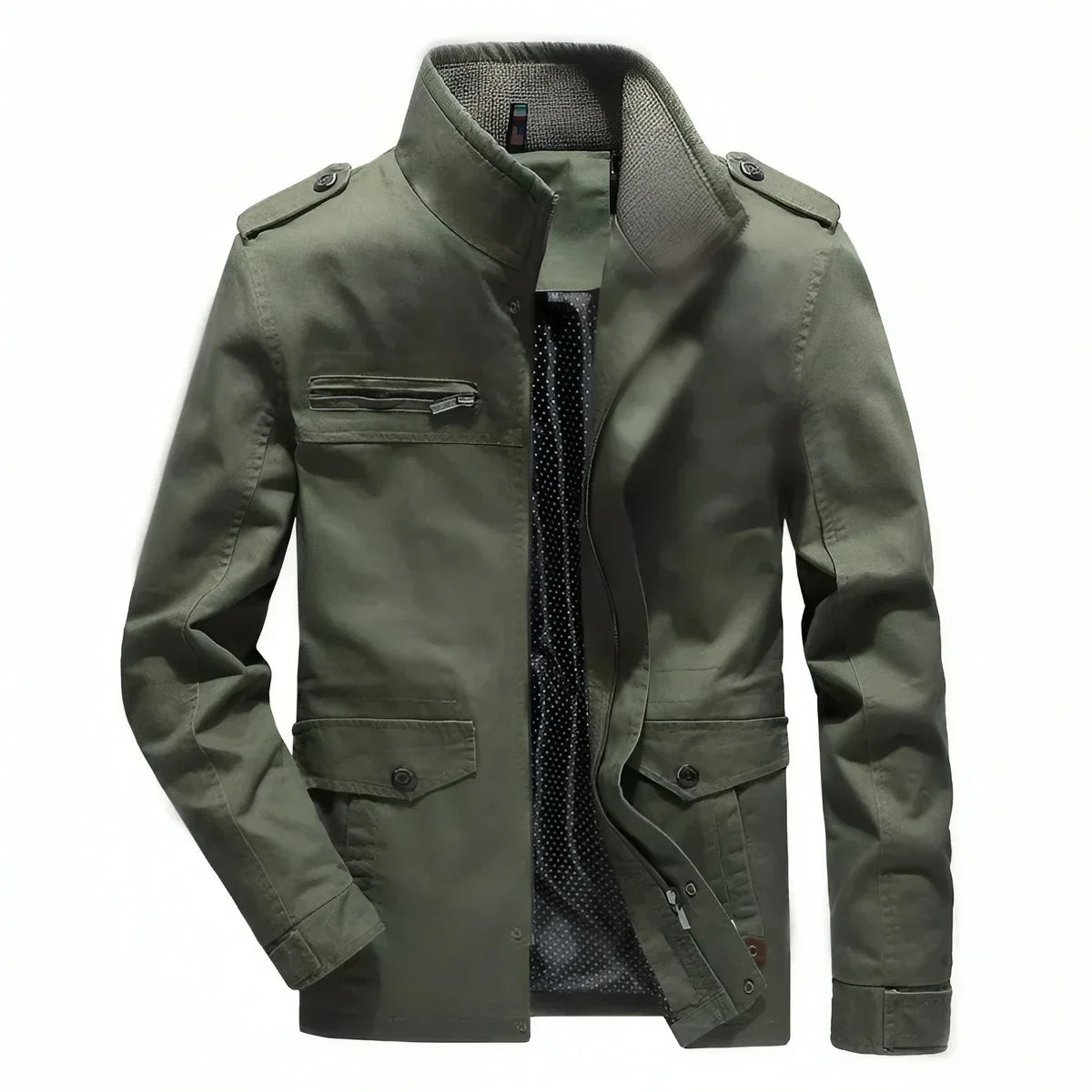 Marcatino™ | Militaire Stijl Staande Kraag Jas