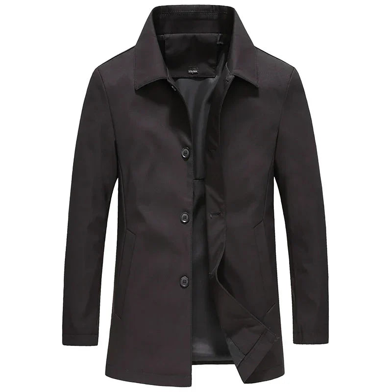 Marcatino™ | Winddichte Fleece Heren Lange Jas