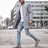 Marcatino™ | Heren Lange Effen Kleur Jas