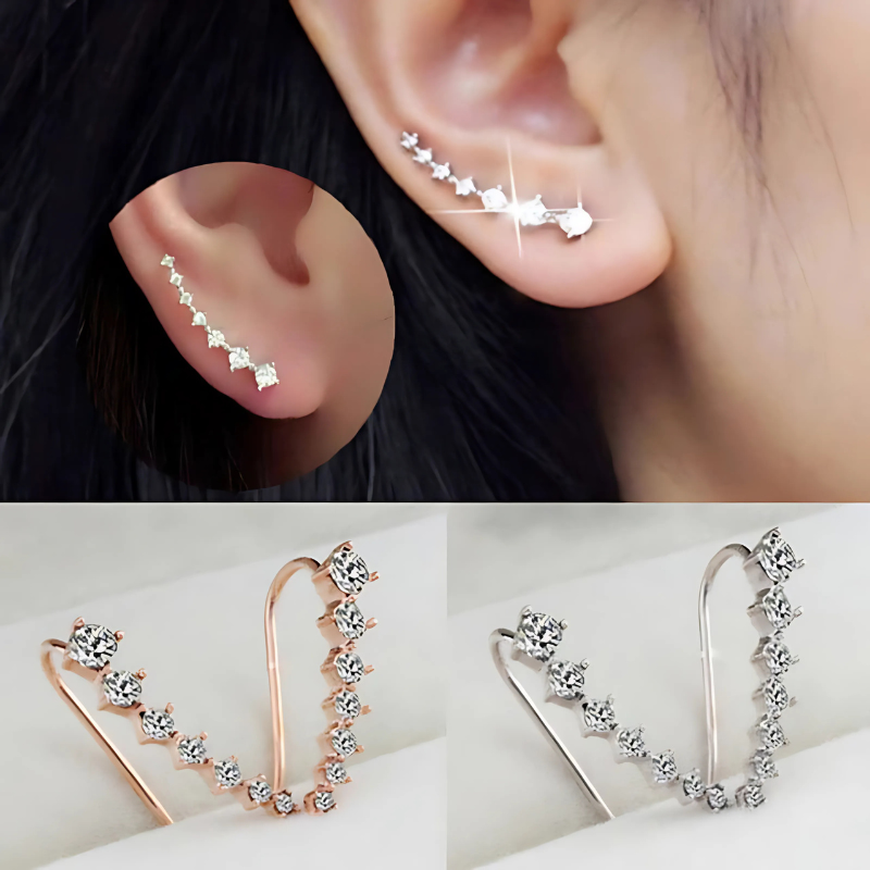 Earrings 1+1 GRATIS: Lang Elegant Clip-Aan Oorbellen voor Vrouwen