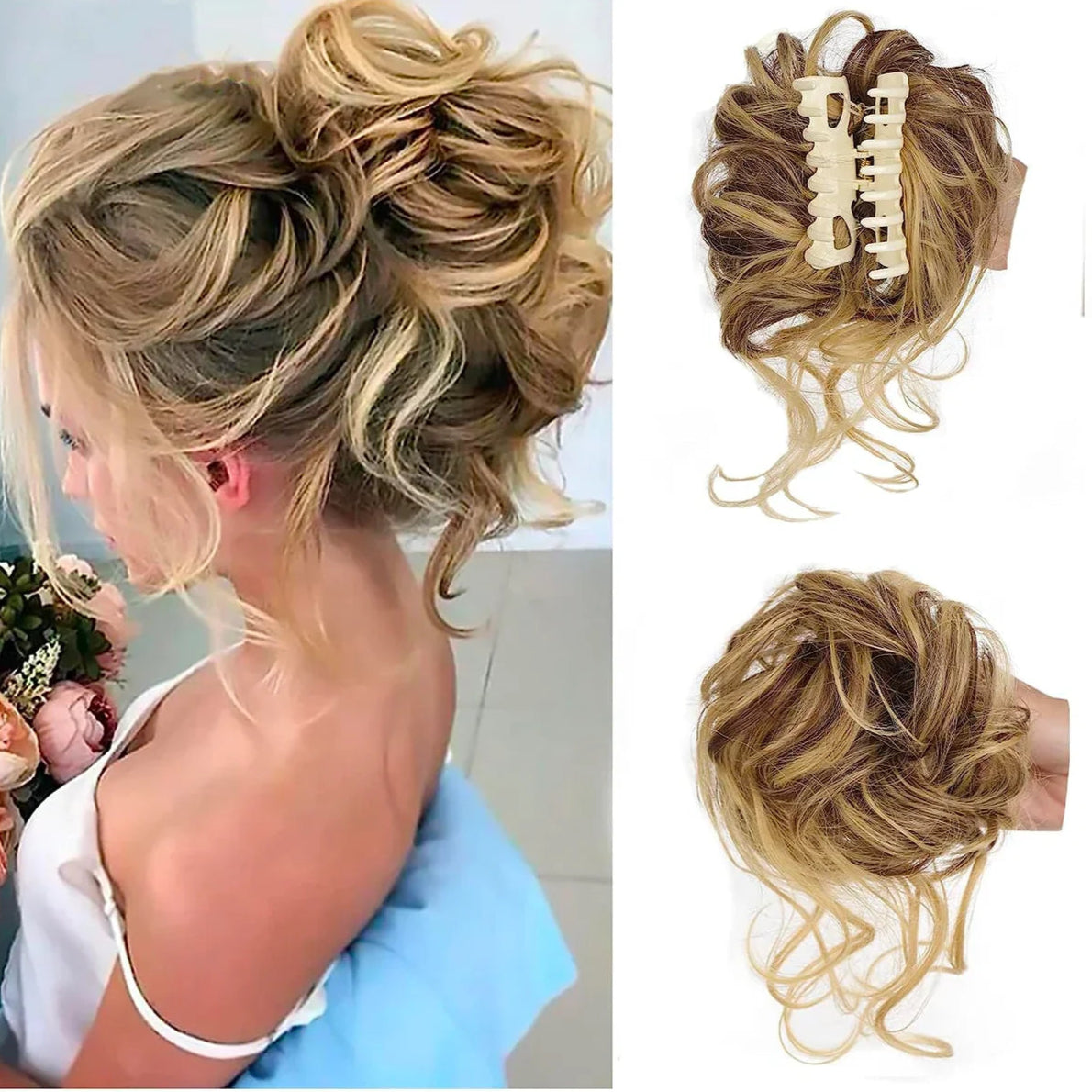 HairBun 1+1 GRATIS: Instant Krullend Vrouwen Haar Bun Clip