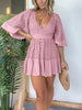 Marcatino™  RomperDress: Elegante V-hals Mini Romper Jurk