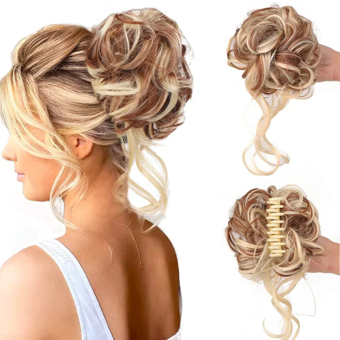 HairBun 1+1 GRATIS: Instant Krullend Vrouwen Haar Bun Clip