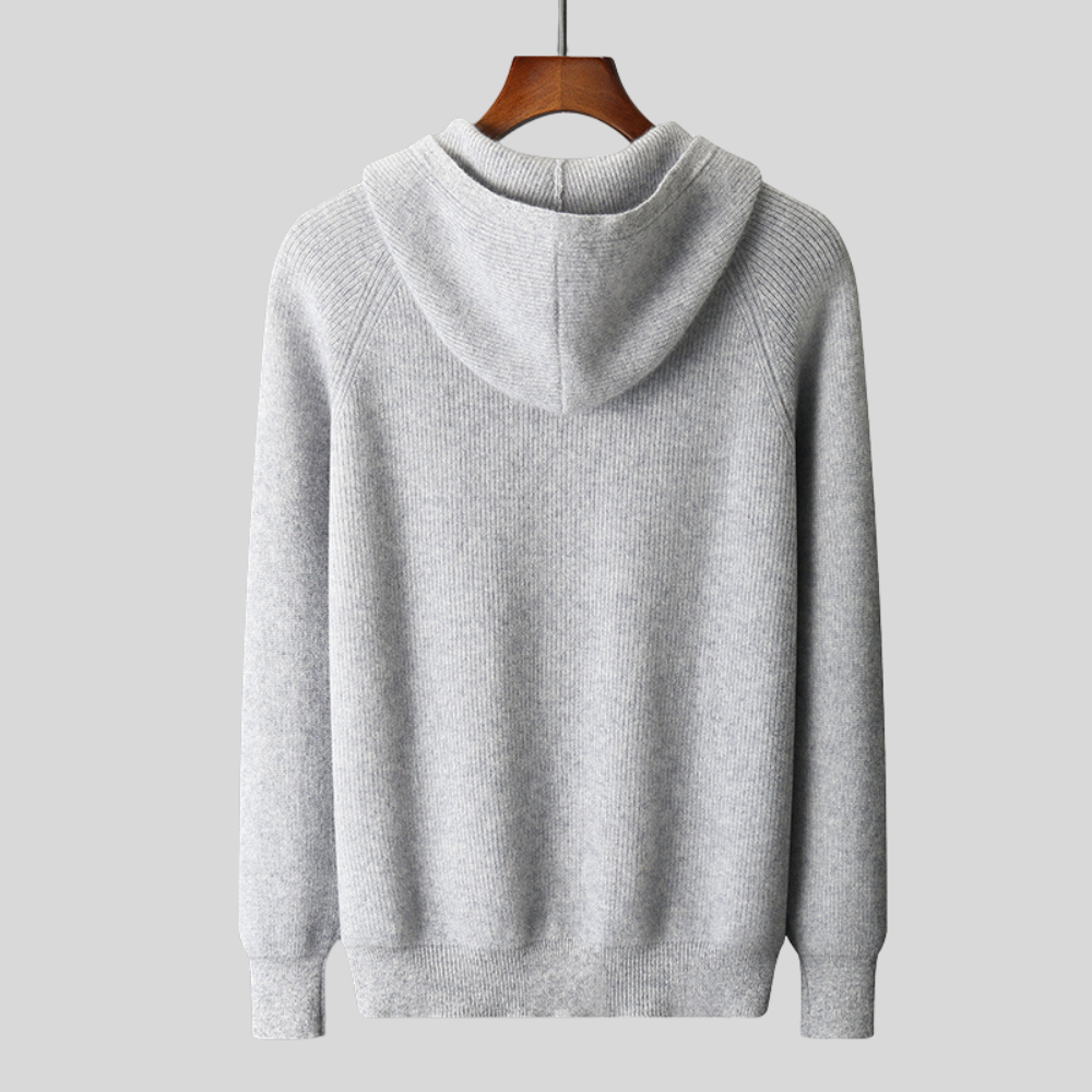 Marcatino™ | Herfst en Winter Verdikt Gebreid Herenvest met Capuchon