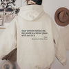 Sweatshirt: Hoodie Met Voor En Achterkant Opdruk Bericht