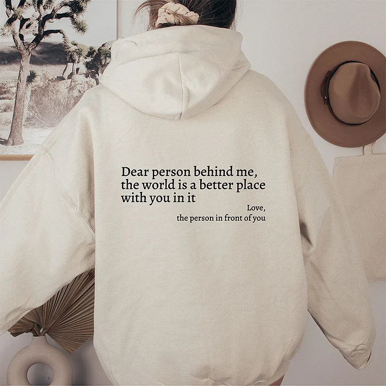 Marcatino | Dear Person Behind Me Hoodie
