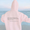 Sweatshirt: Hoodie Met Voor En Achterkant Opdruk Bericht