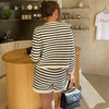 Marcatino™ Mykonos Gestreept Vest & Korte Broek met Gouden Knop