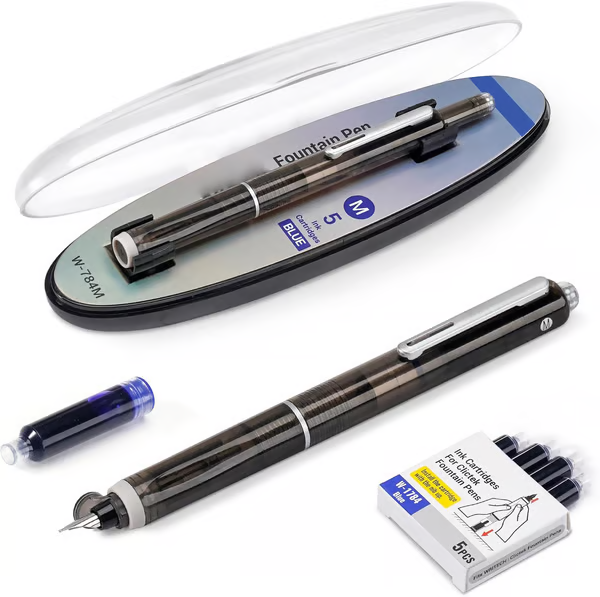 RetractablePen - Navulbare En Intrekbare Vulpen Met Inktpatronen