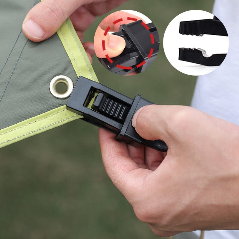 TentClamps 10+10 GRATIS: Tent En Schaduw Doek Verstelbaar Vergrendeling Clips