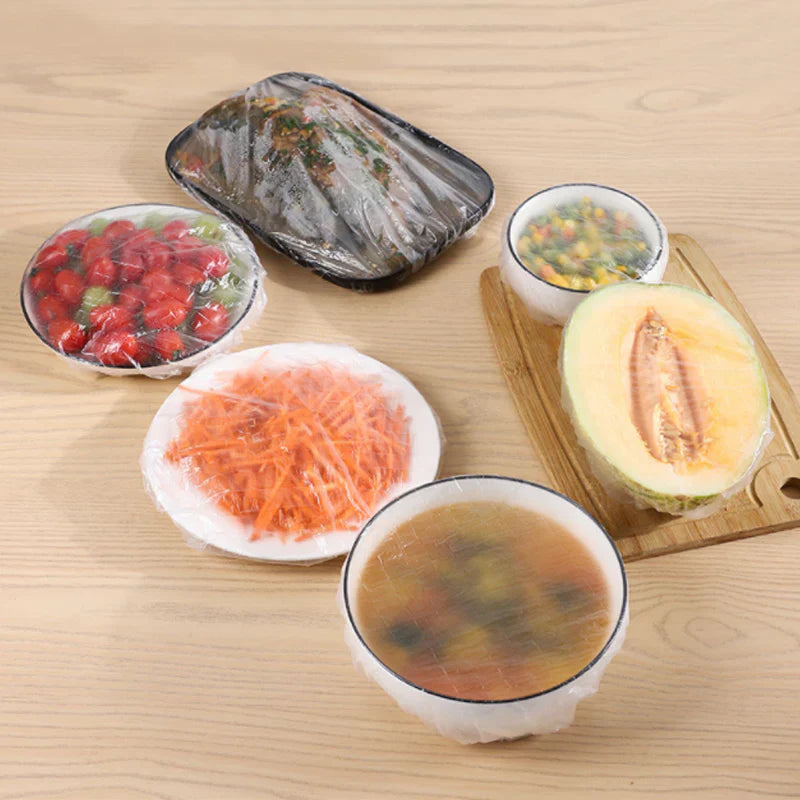 FoodCover 1+1 GRATIS: 200 stuks Wegwerp Plastic Voedselhoezen
