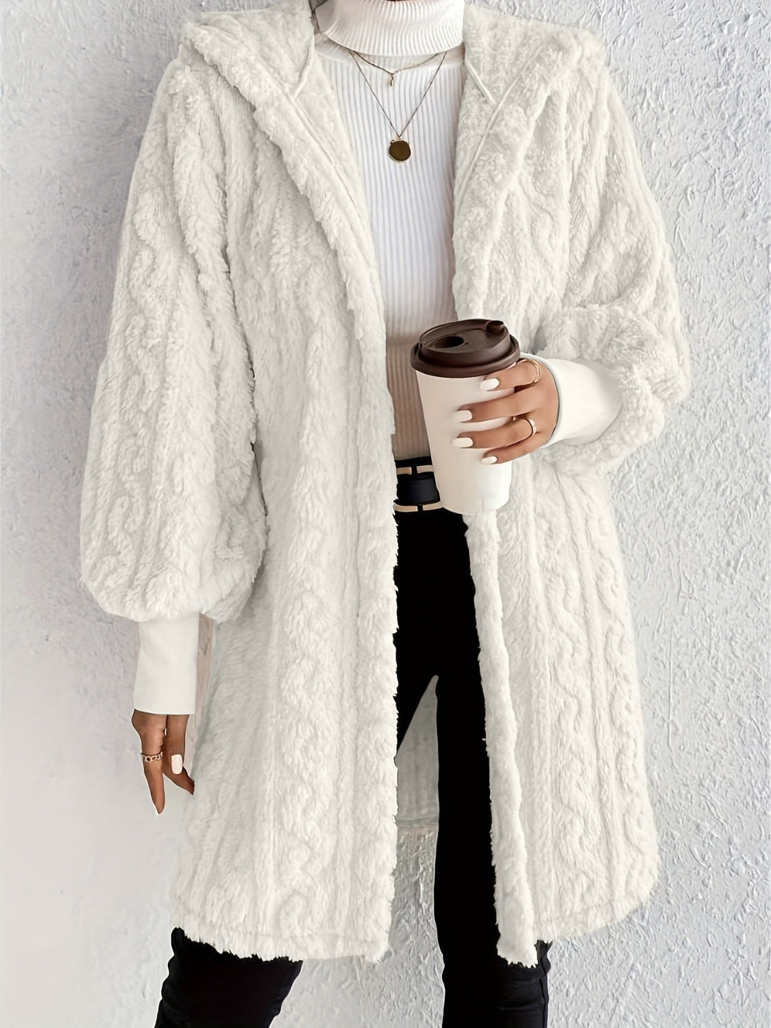 Marcatino™ | Pluche Fleece Zacht Halflang Damesjas