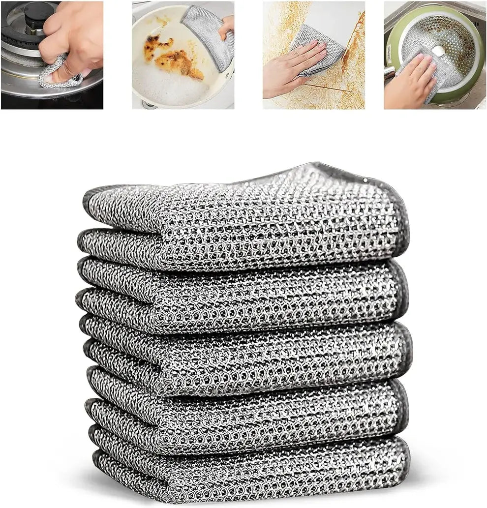 MultiScrub 5+5 GRATIS: Multifunctionele, Krasvrije Keuken Scrubspad