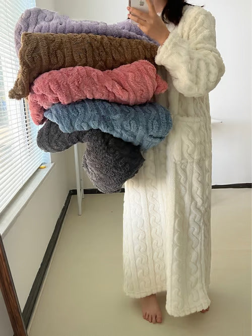 Marcatino™ | Winter Knusse Koraal Fluwelen Jurk