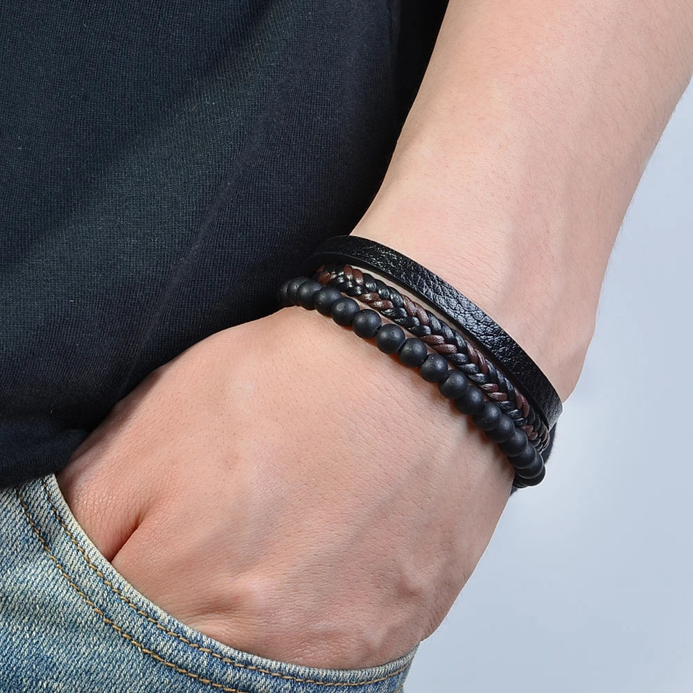 BraceletCharm 1+1 GRATIS: Kalmerende Natuurlijk Steen Anxiety Charme Armband