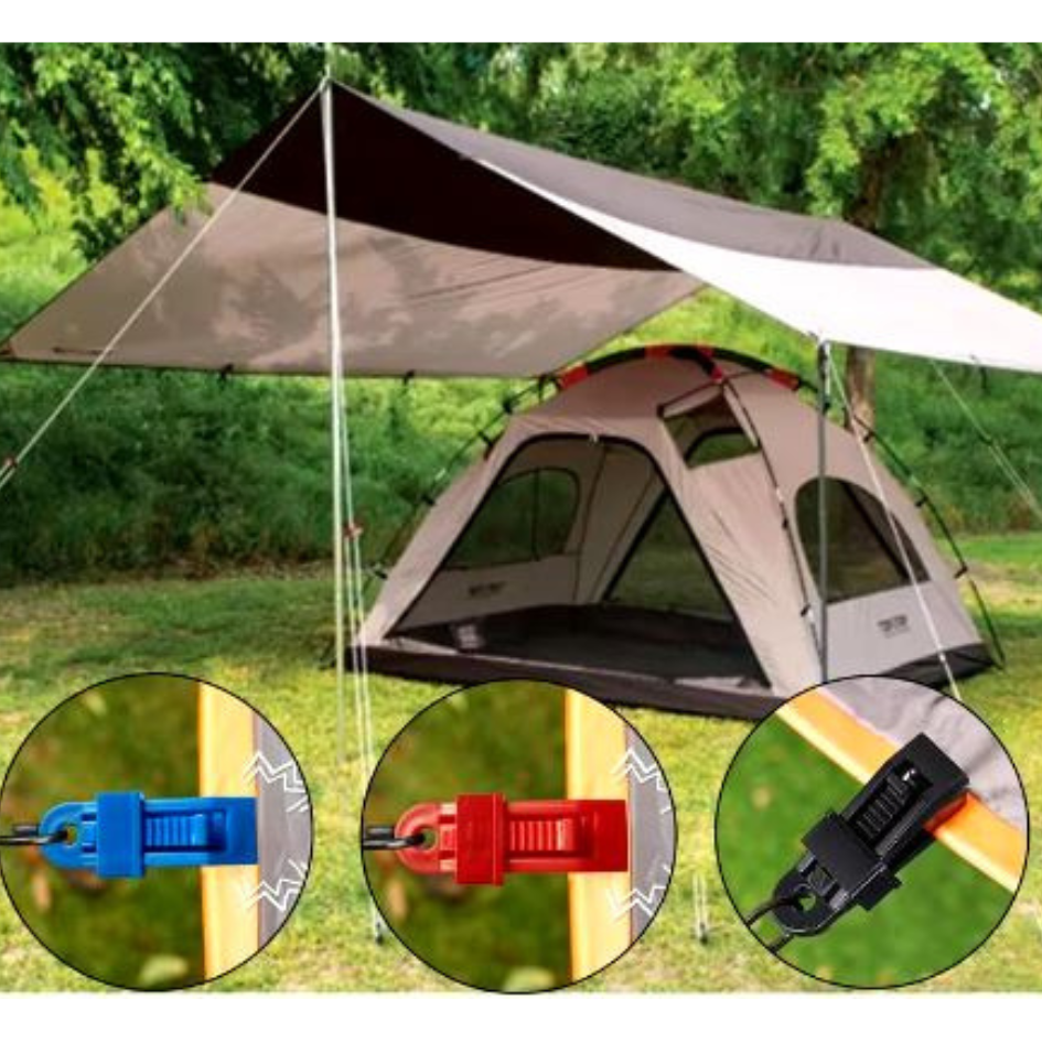 TentClamps 10+10 GRATIS: Tent En Schaduw Doek Verstelbaar Vergrendeling Clips