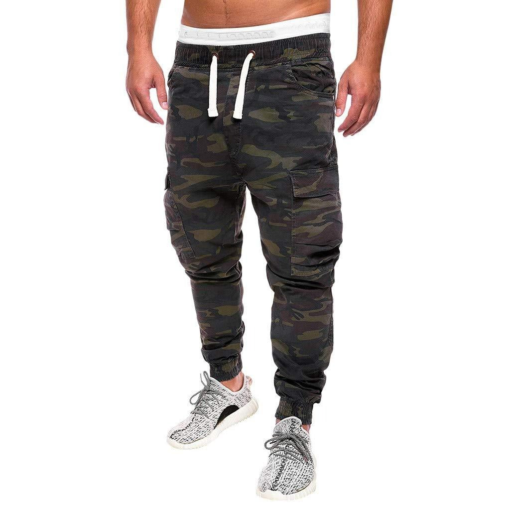 Marcatino™ | Koord Elastische Taille Camouflage Sweatpants Sportieve Jogger Met Meerdere Zakken