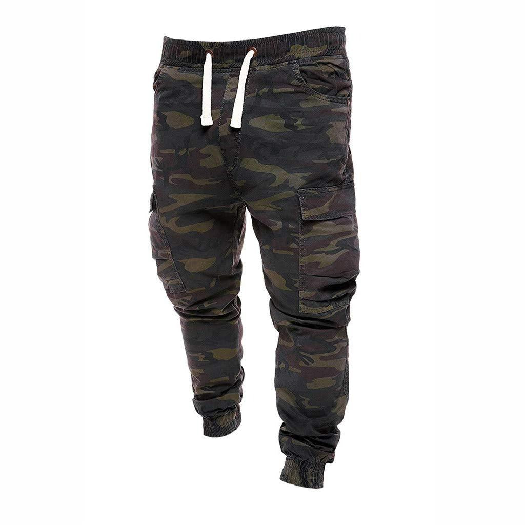 Marcatino™ | Koord Elastische Taille Camouflage Sweatpants Sportieve Jogger Met Meerdere Zakken