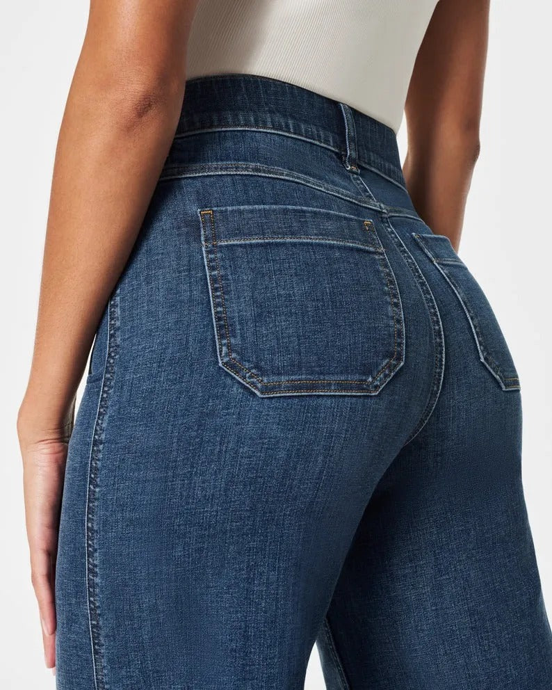 Marcatino™ | Hoge Taille Bijgesneden Spijkerbroek