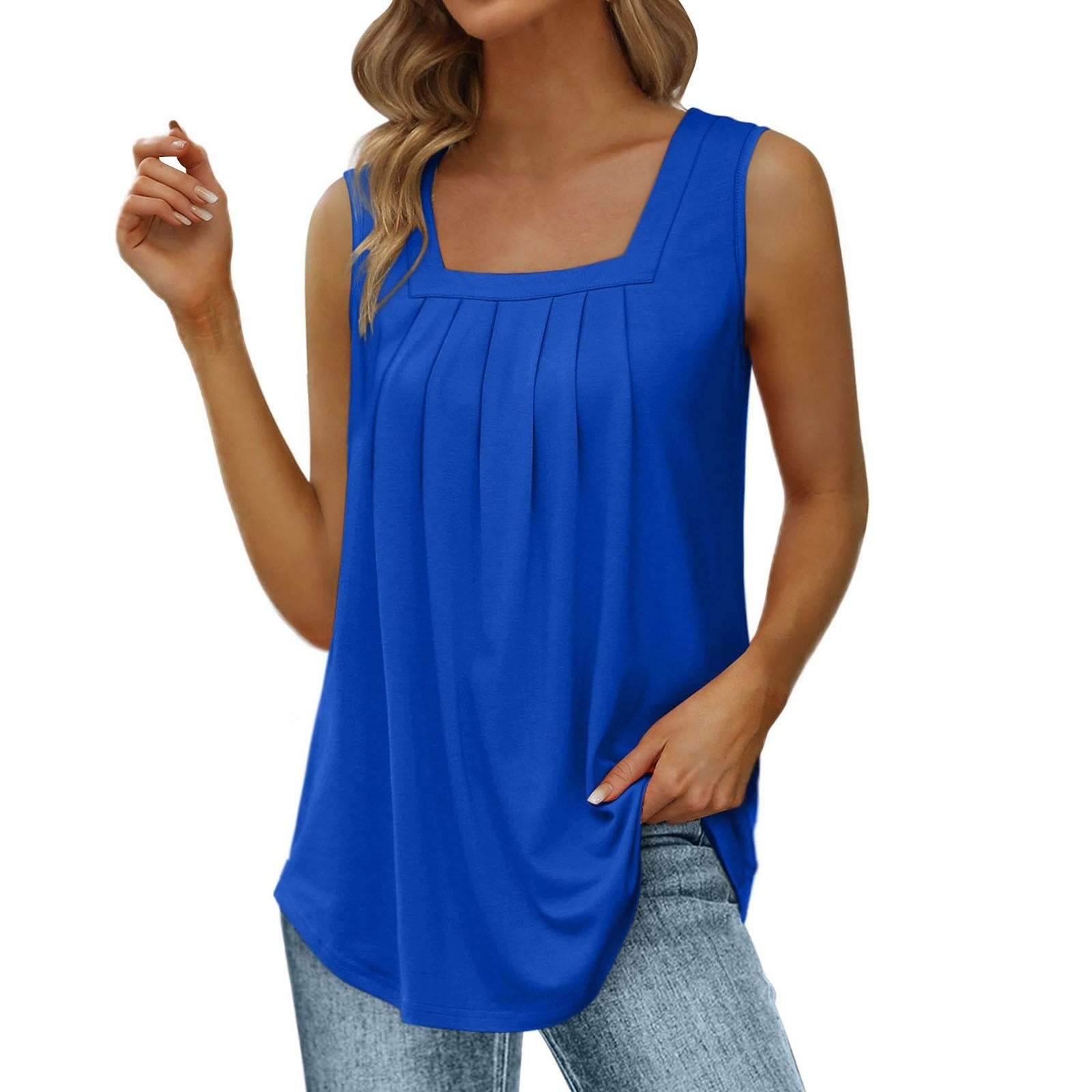 Marcatino™ | Vierkante Hals Mouwloze Tank Top
