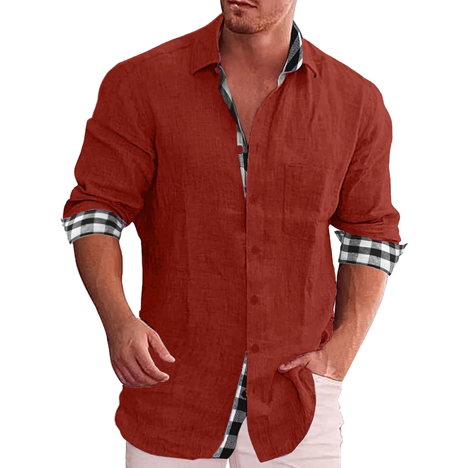 Marcatino™ | Lange Mouwen Casual Hippie Poloshirts